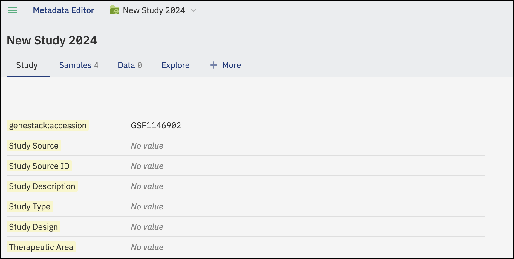 Study Metadata